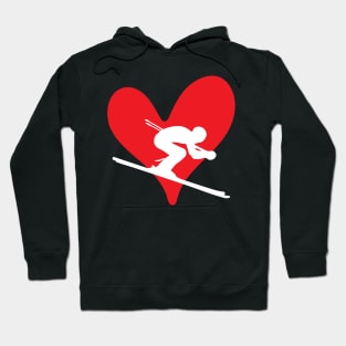 skiing gifts for valentine's day Hoodie